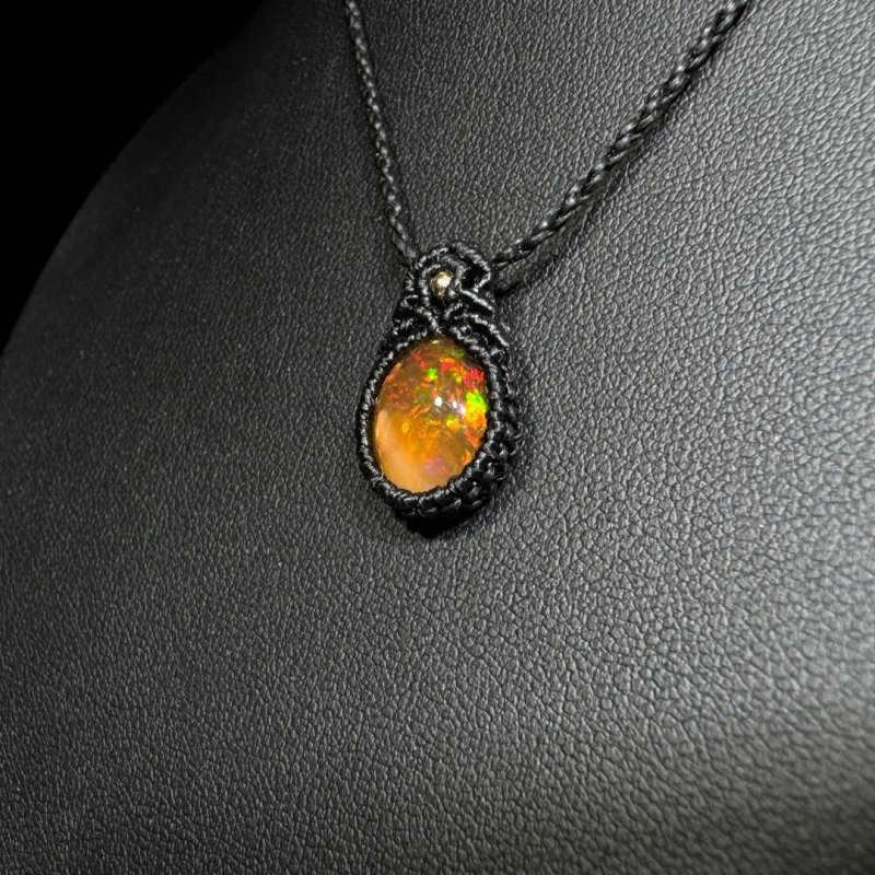 画像5: ☆12/13UP☆ファイアオパール：燃えるオパール：透明感遊色：コスモシャイン (5)