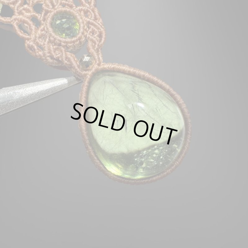 画像3: ☆12/13UP☆ルチルインペリドット：奇跡のサイズ：ハイクオリティ：クリスタルフロー (3)