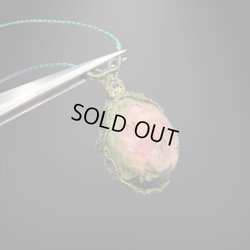 画像2: ☆12/13UP☆ウォーターメロントルマリン：大変珍しいカット：美しいスイカのグラデーション：インフィニティグリーム (2)