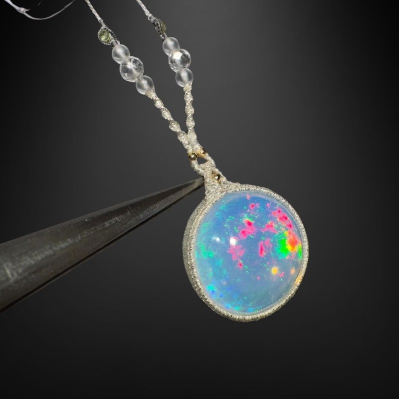 画像3: ☆12/13UP☆エチオピアンオパール:燃えるオパール:透明感ホワイト:ホーリーレイン (3)