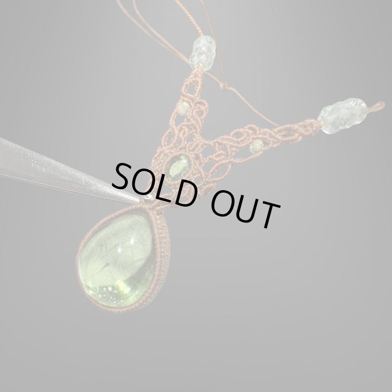 画像2: ☆12/13UP☆ルチルインペリドット：奇跡のサイズ：ハイクオリティ：クリスタルフロー (2)