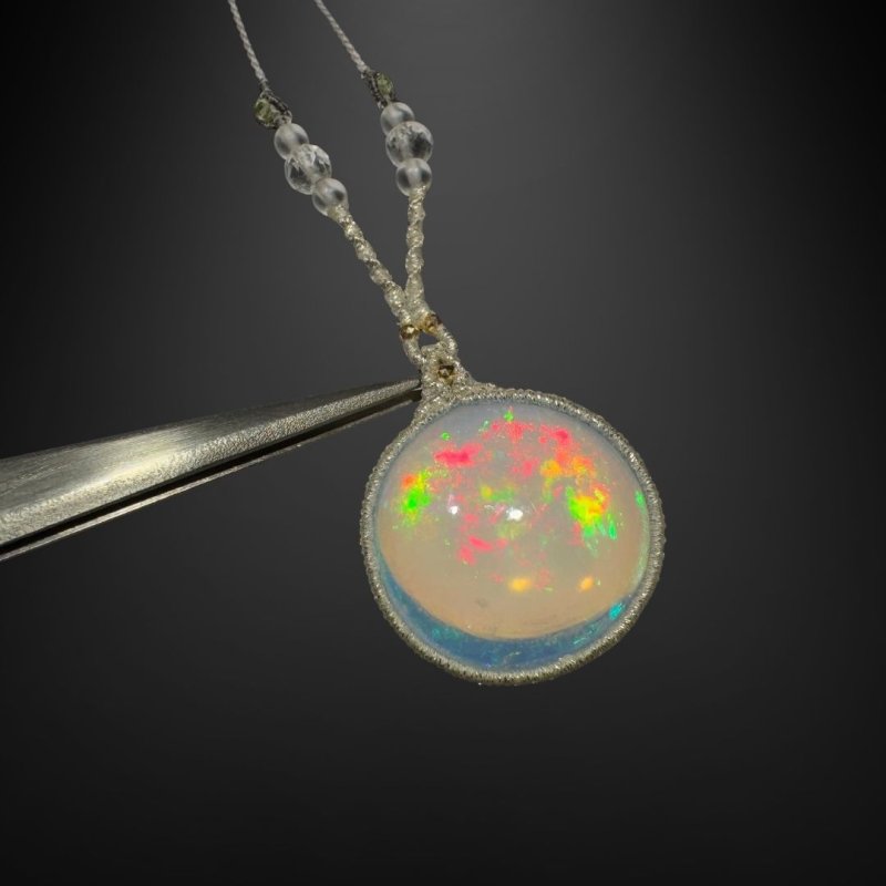 画像4: ☆12/13UP☆エチオピアンオパール:燃えるオパール:透明感ホワイト:ホーリーレイン (4)