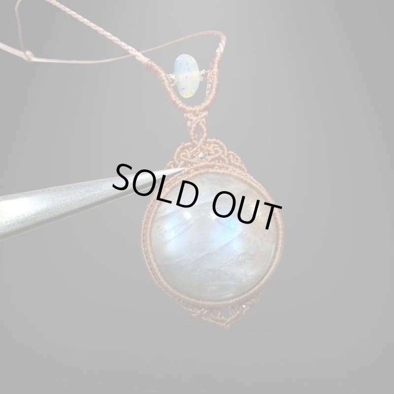 画像3: ☆12/13UP☆ベロモライト：ロシア産ムーンストーン：ロイヤルなシルバーシラー：先生作品：ネイチャーリフレイン (3)