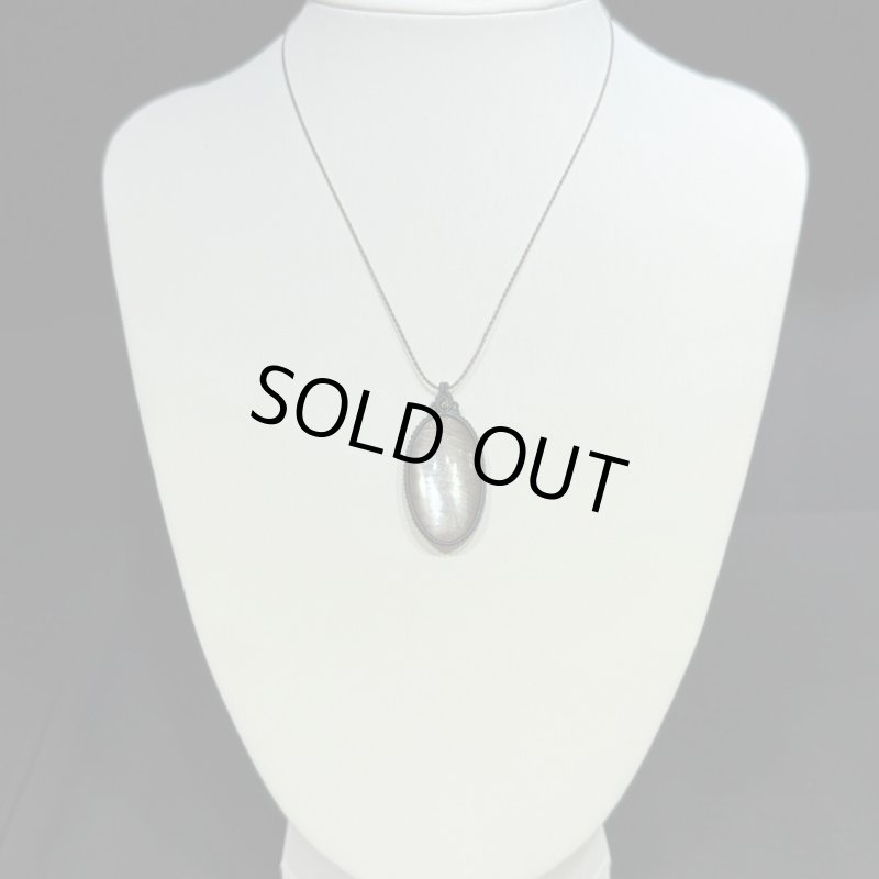 画像5: ☆12/13UP☆ベロモライト：ロシア産ムーンストーン：ロイヤルなシルバーシラー：先生作品：フォシルフレア (5)