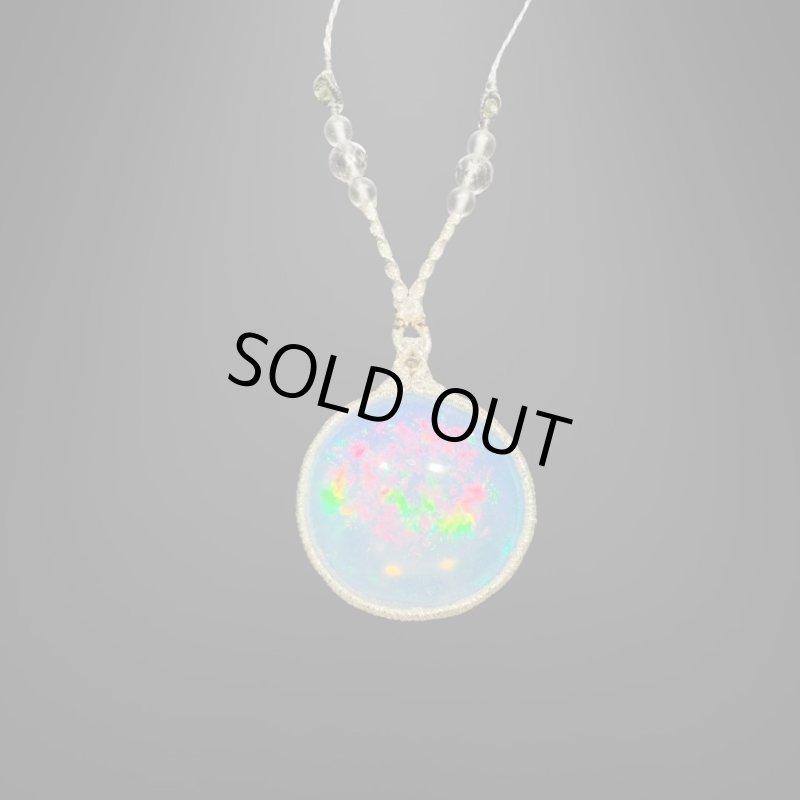 画像1: ☆12/13UP☆エチオピアンオパール：燃えるオパール：透明感ホワイト：ホーリーレイン (1)