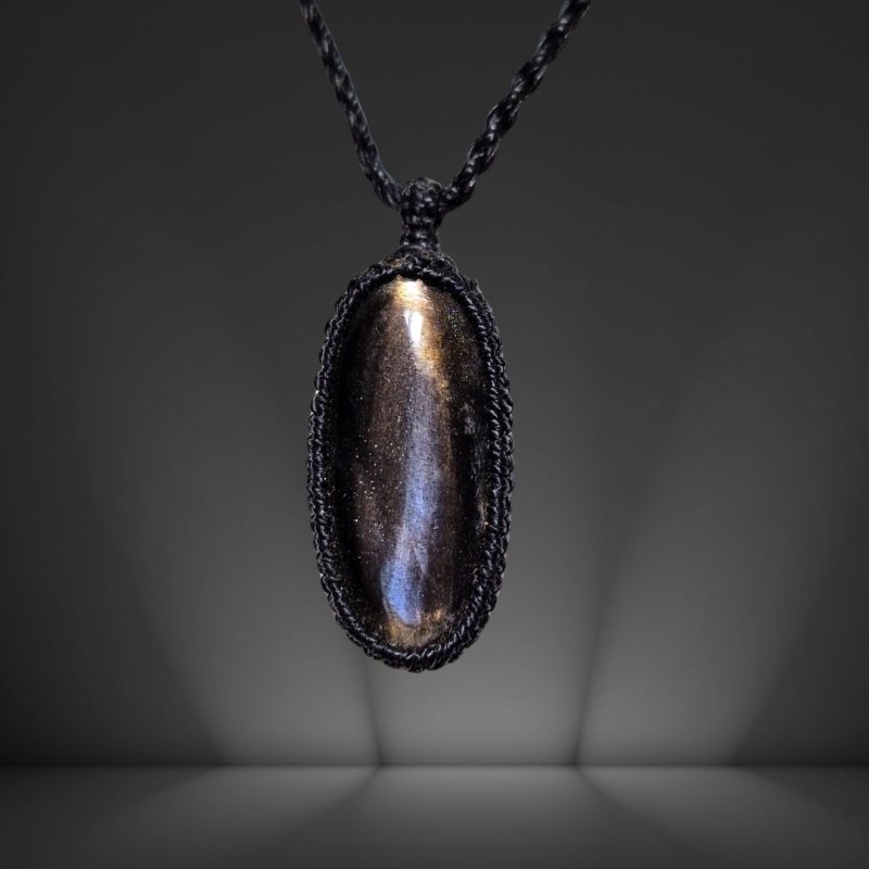 画像2: ☆04/06UP☆ブラックサンストーン:タンザニア産:ここまでギラギラ:ハイクオリティ:太陽の輝きサンストーン:輝く泡沫 (2)