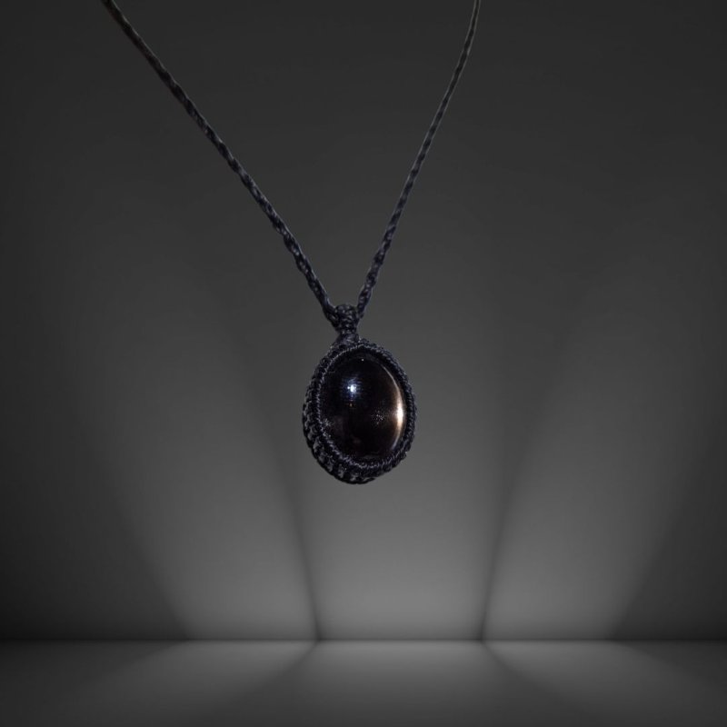 画像3: ☆04/06UP☆ブラックサンストーン：タンザニア産：ここまでギラギラ：ハイクオリティ：太陽の輝きサンストーン：祈りのラビリンス (3)