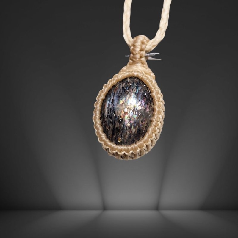 画像5: ☆04/06UP☆ブラックサンストーン:タンザニア産:ここまでギラギラ:ハイクオリティ:太陽の輝きサンストーン:空想標本室 (5)