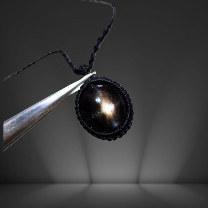 画像4: ☆04/06UP☆ブラックサンストーン：タンザニア産：ここまでギラギラ：ハイクオリティ：太陽の輝きサンストーン：祈りのラビリンス (4)