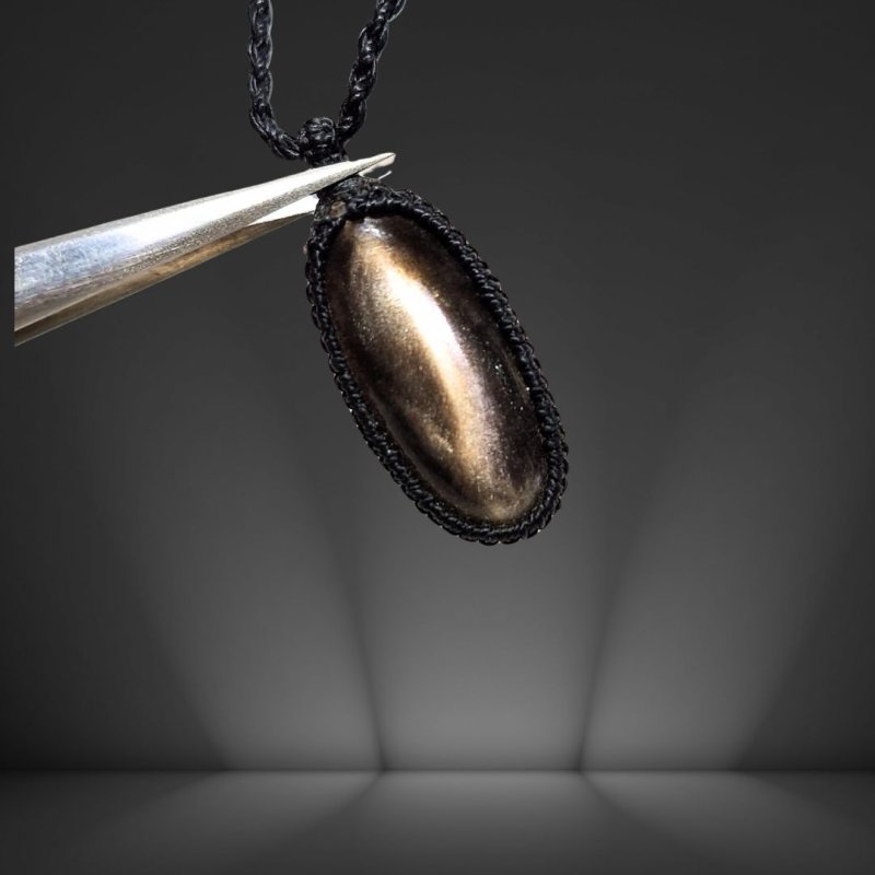 画像5: ☆04/06UP☆ブラックサンストーン:タンザニア産:ここまでギラギラ:ハイクオリティ:太陽の輝きサンストーン:輝く泡沫 (5)