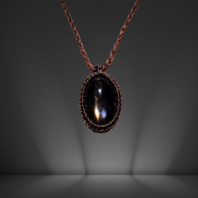 画像4: ☆04/06UP☆ブラックサンストーン:タンザニア産:ここまでギラギラ:ハイクオリティ:太陽の輝きサンストーン:星降る庭 (4)