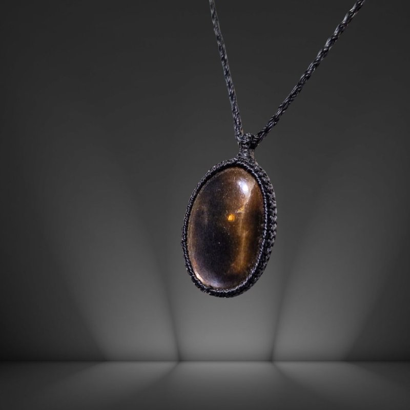 画像5: ☆04/06UP☆【セール35000→15000】ブラックサンストーン:タンザニア産:ここまでギラギラ:ハイクオリティ:太陽の輝きサンストーン:森のことづて (5)