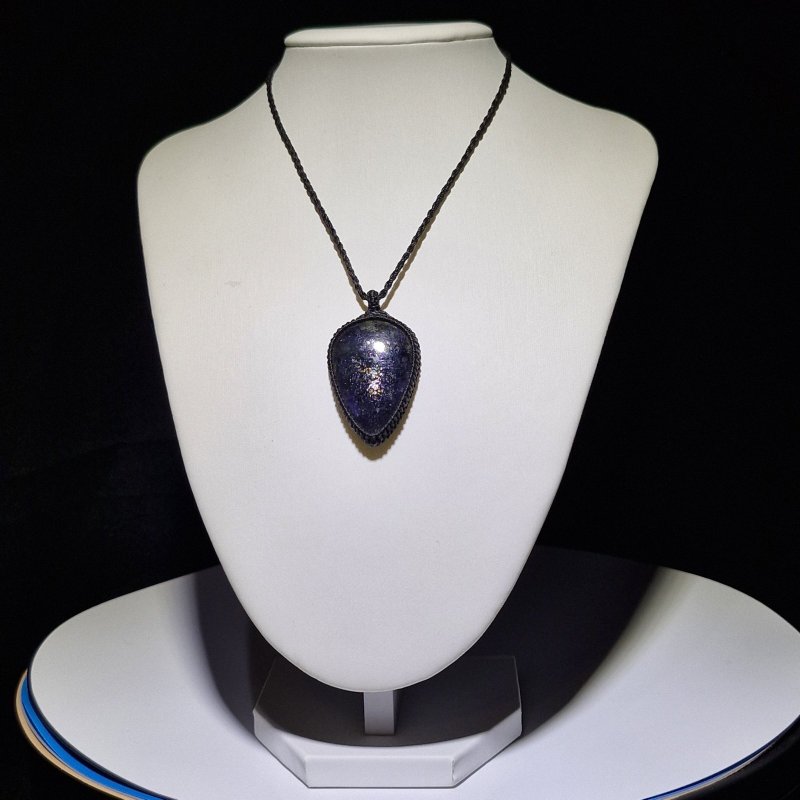 画像7: ☆04/06UP☆アイオライトサンストーン：コーディアライト：虹のキラキラが表面に：最高ピースコレクション：蒼き羅針盤（あおきらしんばん） (7)