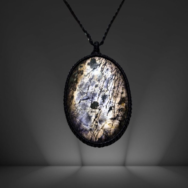 画像3: ☆04/06UP☆【50000→30000】アイオライトサンストーン:コーディアライト:虹のキラキラが表面に:最高ピースコレクション:蒼の祓(あおのはらい) (3)