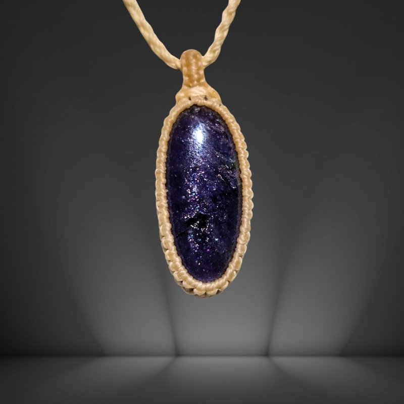 画像2: ☆04/06UP☆アイオライトサンストーン：コーディアライト：虹のキラキラが表面に：最高ピースコレクション：夢見の航路（ゆめみのこうろ） (2)