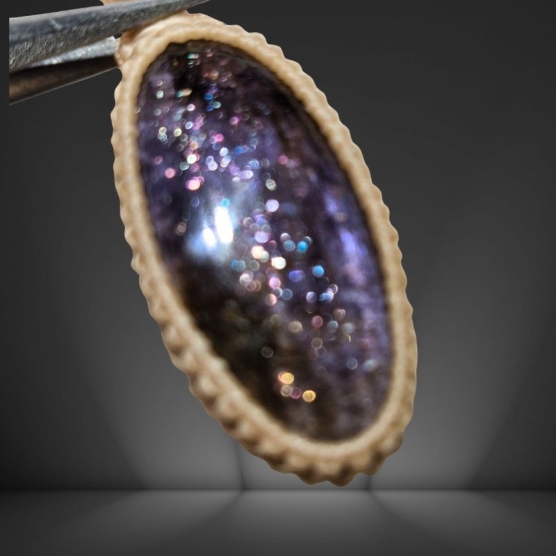 画像2: ☆04/06UP☆アイオライトサンストーン:コーディアライト:虹のキラキラが表面に:最高ピースコレクション:Deep Sight(ディープ・サイト) (2)