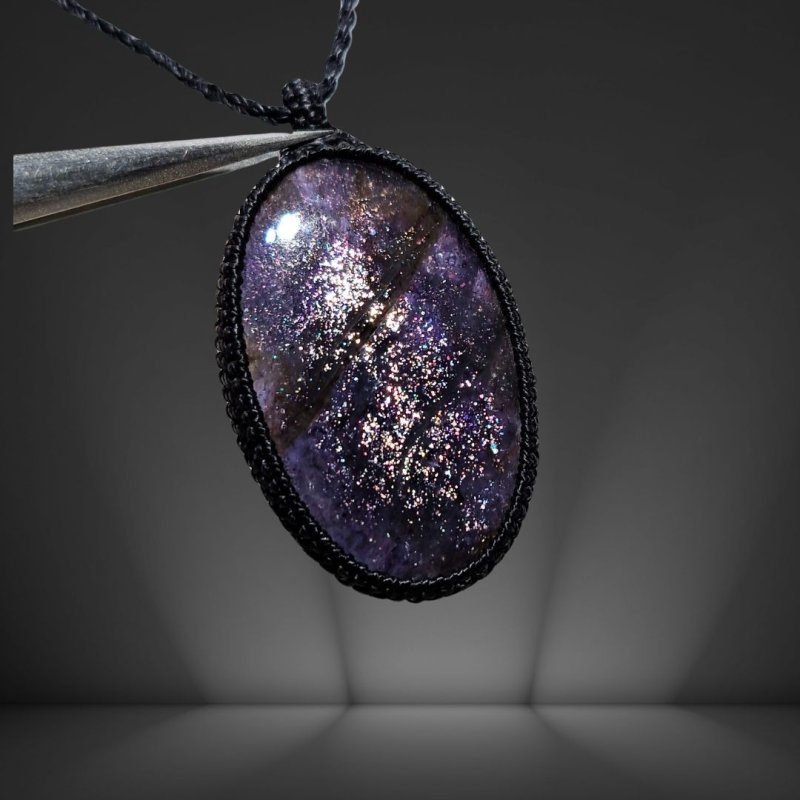 画像2: ☆04/06UP☆アイオライトサンストーン:コーディアライト:虹のキラキラが表面に:最高ピースコレクション:Vision Seeker(ヴィジョン・シーカー) (2)