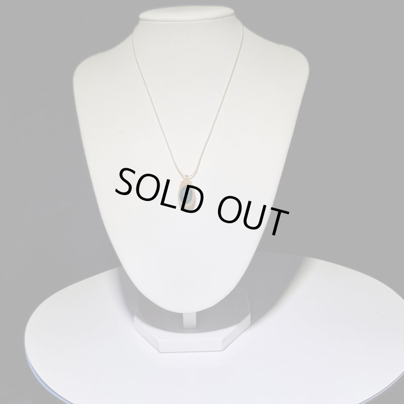 画像5: ☆01/29UP☆ブルーアパタイト：先生作品：銀色のシラー：マクラメジュエリー：小粒デザイン：Lagoon Drop（ラグーンの雫） (5)