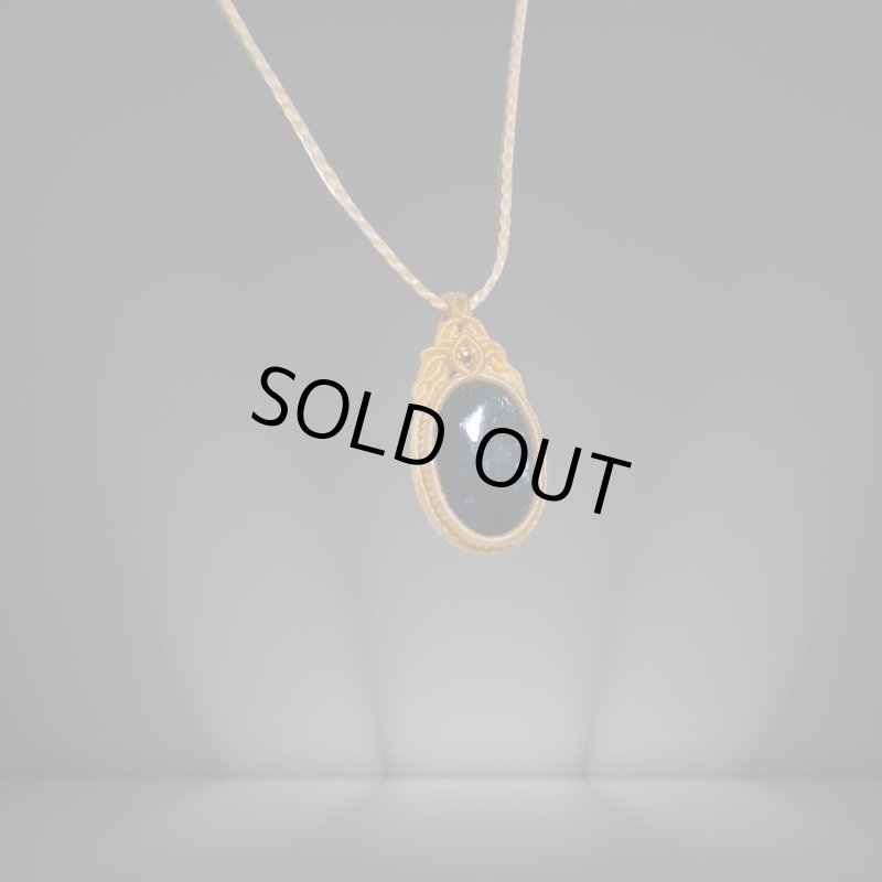 画像3: ☆01/29UP☆ブルーアパタイト：先生作品：銀色のシラー：マクラメジュエリー：小粒デザイン：Lagoon Drop（ラグーンの雫） (3)