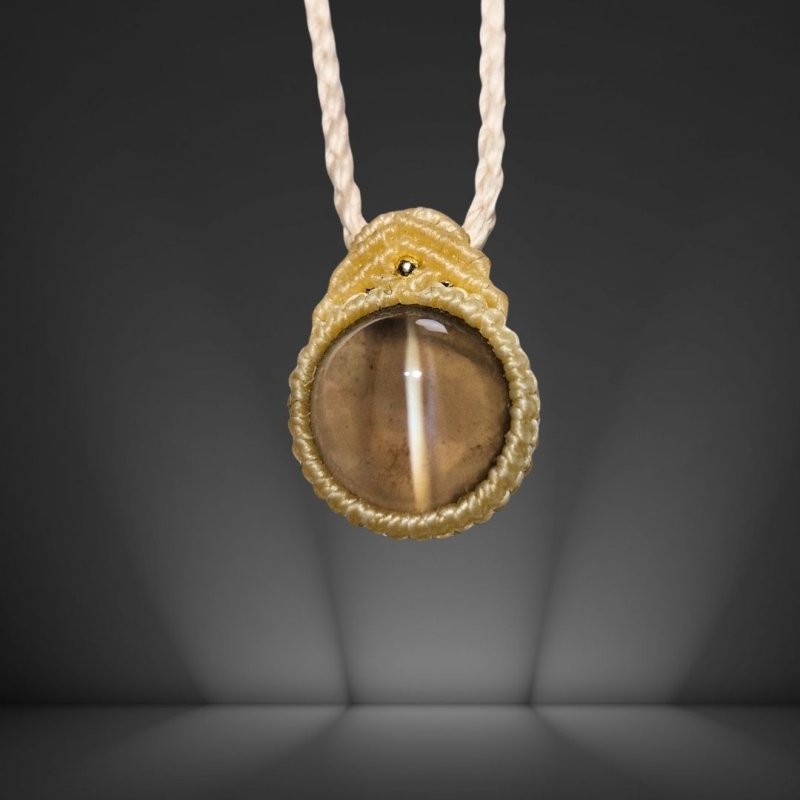 画像2: ☆04/06UP☆シトリンスモーキークォーツキャッツアイ：美しいスターシラー：奇跡の閃光：クォーツコレクションシリーズ：金雷珠（きんらいじゅ） (2)