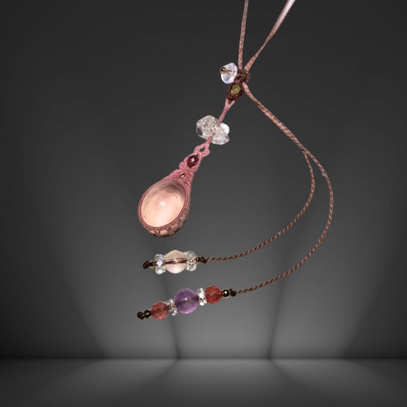 画像2: ☆04/10UP☆：スターローズクォーツ：先生作品：ハイクオリティ：ピンクの石：2025年4月新作：スターリーローズ（Starry Rose） (2)