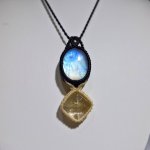 画像3: ☆05/08UP☆ロイヤルムーンストーン×ゴールドルチルクォーツ：素敵な組み合わせ：最高品質のムーンストーン：ルナソルの秘宝 (3)