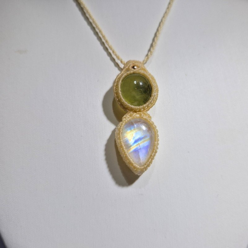 画像5: ☆05/08UP☆ロイヤルムーンストーン×プレナイト：素敵な組み合わせ：最高品質のムーンストーン：セレスティアル・ハート（Celestial Heart） (5)