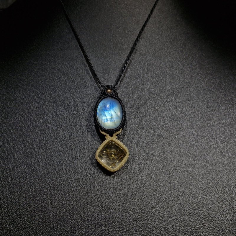 画像5: ☆05/08UP☆ロイヤルムーンストーン×ゴールドルチルクォーツ：素敵な組み合わせ：最高品質のムーンストーン：ルナソルの秘宝 (5)