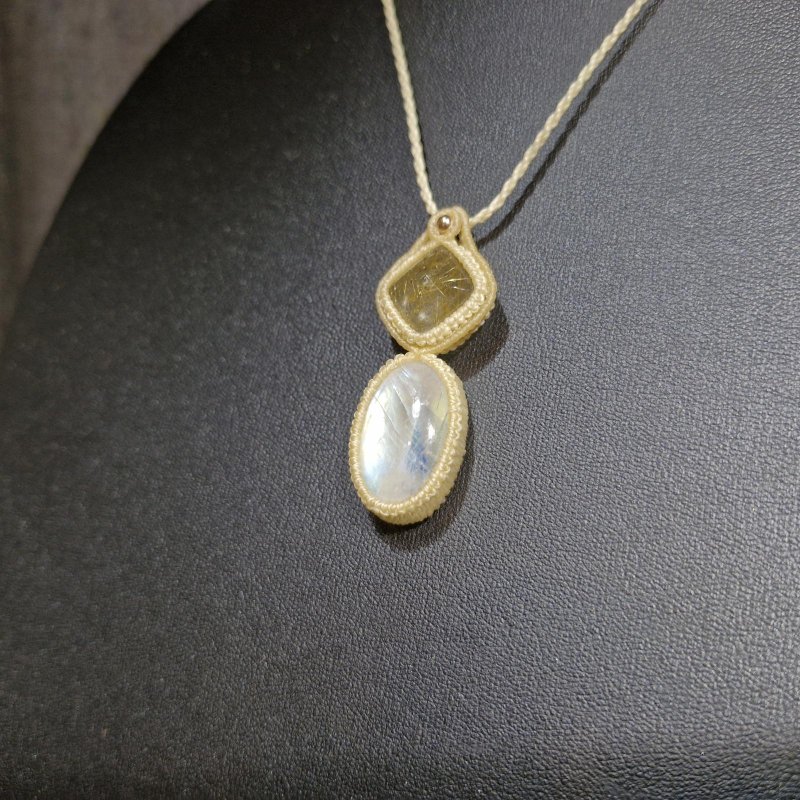 画像6: ☆05/08UP☆ロイヤルムーンストーン×ゴールドルチルクォーツ：素敵な組み合わせ：最高品質のムーンストーン：光響（こうきょう） (6)