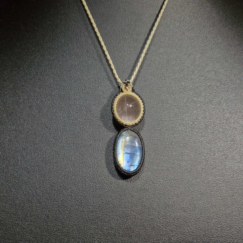 画像5: ☆05/08UP☆ロイヤルムーンストーン×スターローズクォーツ：素敵な組み合わせ：最高品質のムーンストーン：ローズ・ライト・オラクル (5)