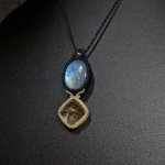 画像6: ☆05/08UP☆ロイヤルムーンストーン×ゴールドルチルクォーツ：素敵な組み合わせ：最高品質のムーンストーン：ルナソルの秘宝 (6)