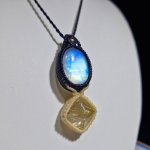 画像2: ☆05/08UP☆ロイヤルムーンストーン×ゴールドルチルクォーツ：素敵な組み合わせ：最高品質のムーンストーン：ルナソルの秘宝 (2)
