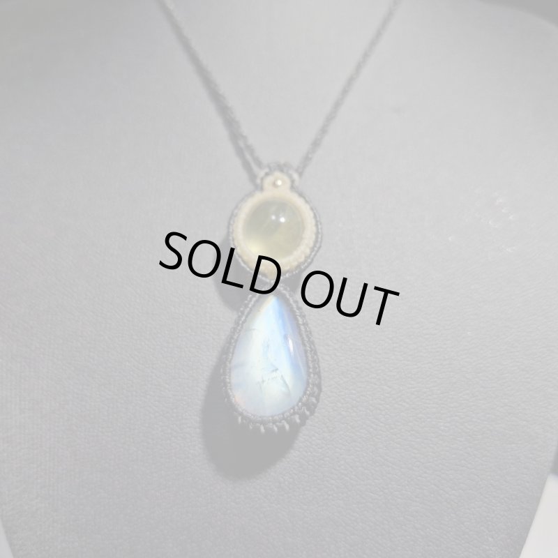 画像4: ☆05/08UP☆ロイヤルムーンストーン×プレナイト：素敵な組み合わせ：最高品質のムーンストーン：ルナ・グリーン（Luna Green） (4)