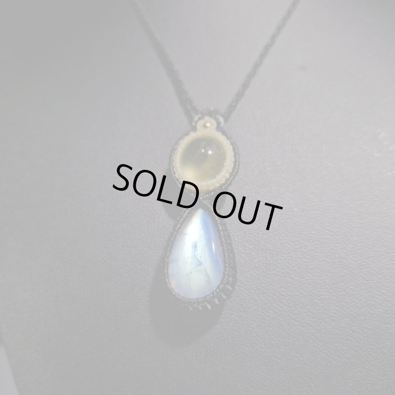 画像3: ☆05/08UP☆ロイヤルムーンストーン×プレナイト：素敵な組み合わせ：最高品質のムーンストーン：ルナ・グリーン（Luna Green） (3)