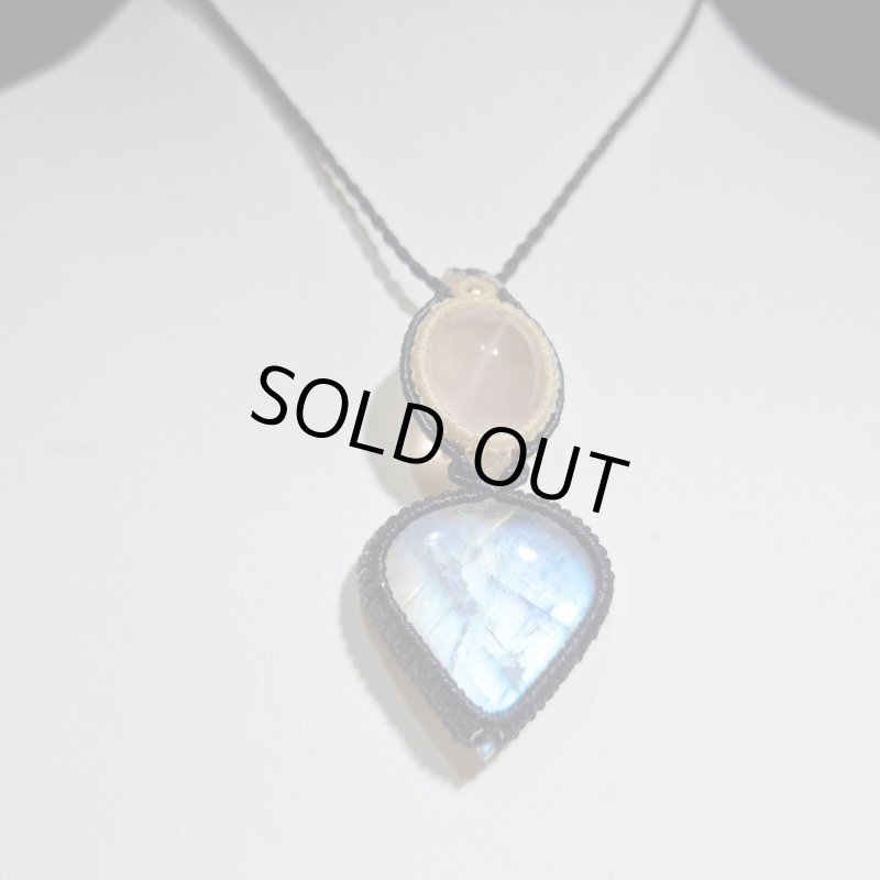 画像3: ☆05/08UP☆ロイヤルムーンストーン×スターローズクォーツ：素敵な組み合わせ：最高品質のムーンストーン：星降る宵の約束 (3)