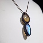 画像4: ☆05/08UP☆ロイヤルムーンストーン×ゴールドルチルクォーツ：素敵な組み合わせ：最高品質のムーンストーン：天界のしずく (4)