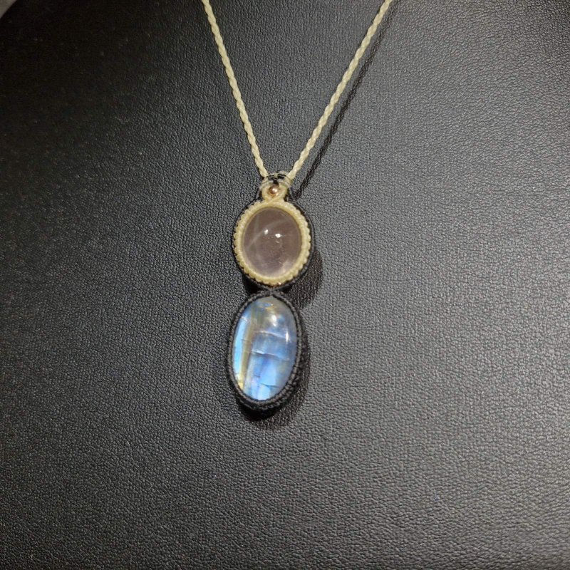 画像6: ☆05/08UP☆ロイヤルムーンストーン×スターローズクォーツ：素敵な組み合わせ：最高品質のムーンストーン：ローズ・ライト・オラクル (6)