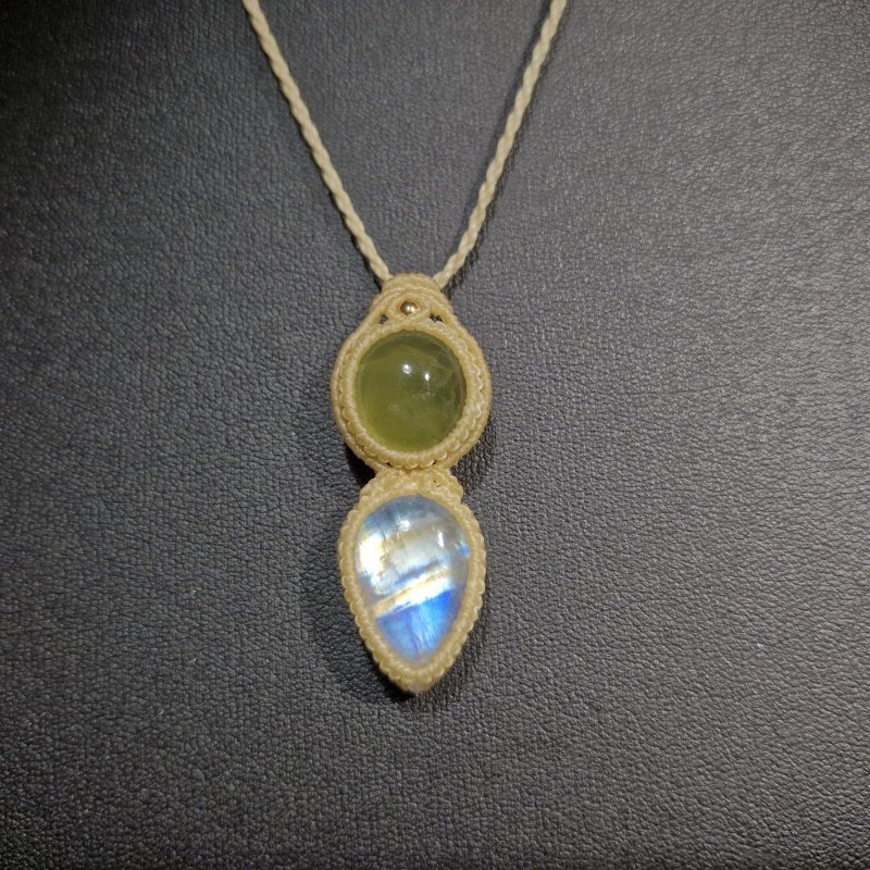 画像8: ☆05/08UP☆ロイヤルムーンストーン×プレナイト：素敵な組み合わせ：最高品質のムーンストーン：セレスティアル・ハート（Celestial Heart） (8)