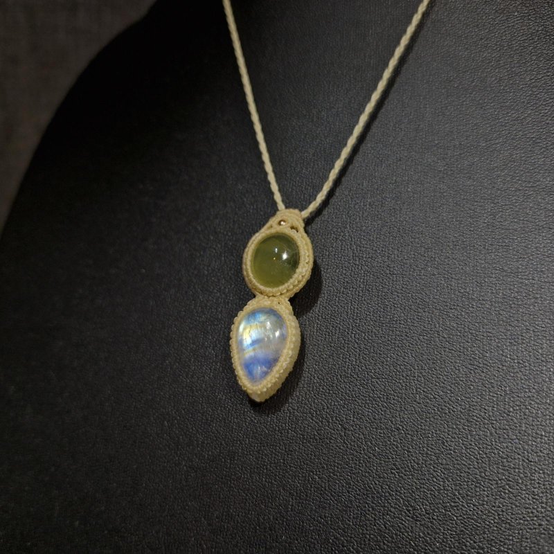 画像7: ☆05/08UP☆ロイヤルムーンストーン×プレナイト：素敵な組み合わせ：最高品質のムーンストーン：セレスティアル・ハート（Celestial Heart） (7)