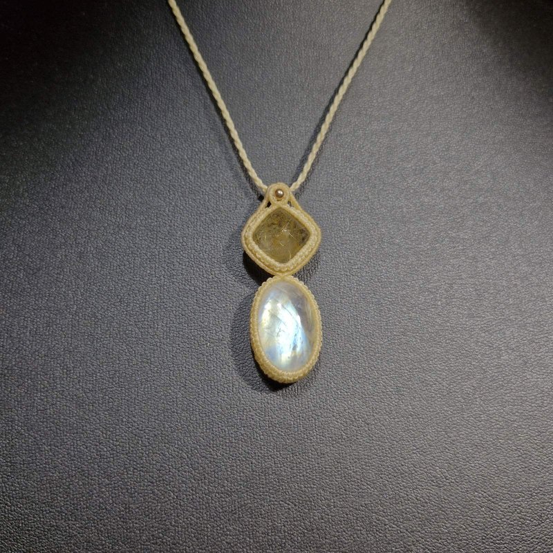 画像5: ☆05/08UP☆ロイヤルムーンストーン×ゴールドルチルクォーツ：素敵な組み合わせ：最高品質のムーンストーン：光響（こうきょう） (5)