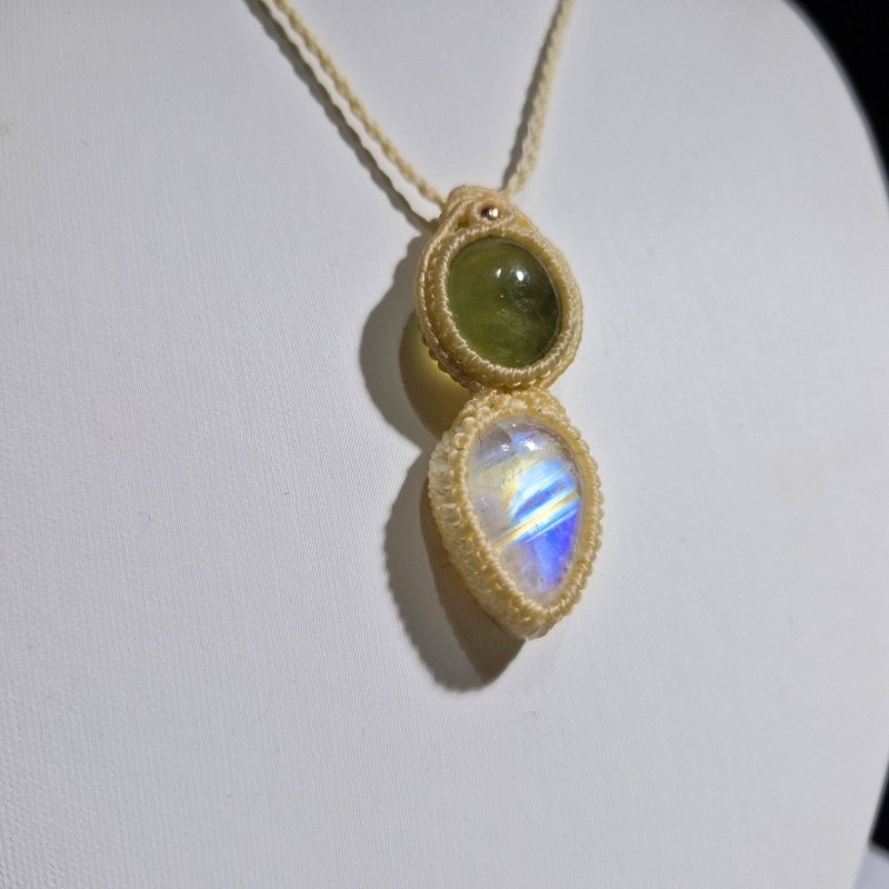 画像4: ☆05/08UP☆ロイヤルムーンストーン×プレナイト：素敵な組み合わせ：最高品質のムーンストーン：セレスティアル・ハート（Celestial Heart） (4)