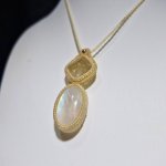画像2: ☆05/08UP☆ロイヤルムーンストーン×ゴールドルチルクォーツ：素敵な組み合わせ：最高品質のムーンストーン：光響（こうきょう） (2)