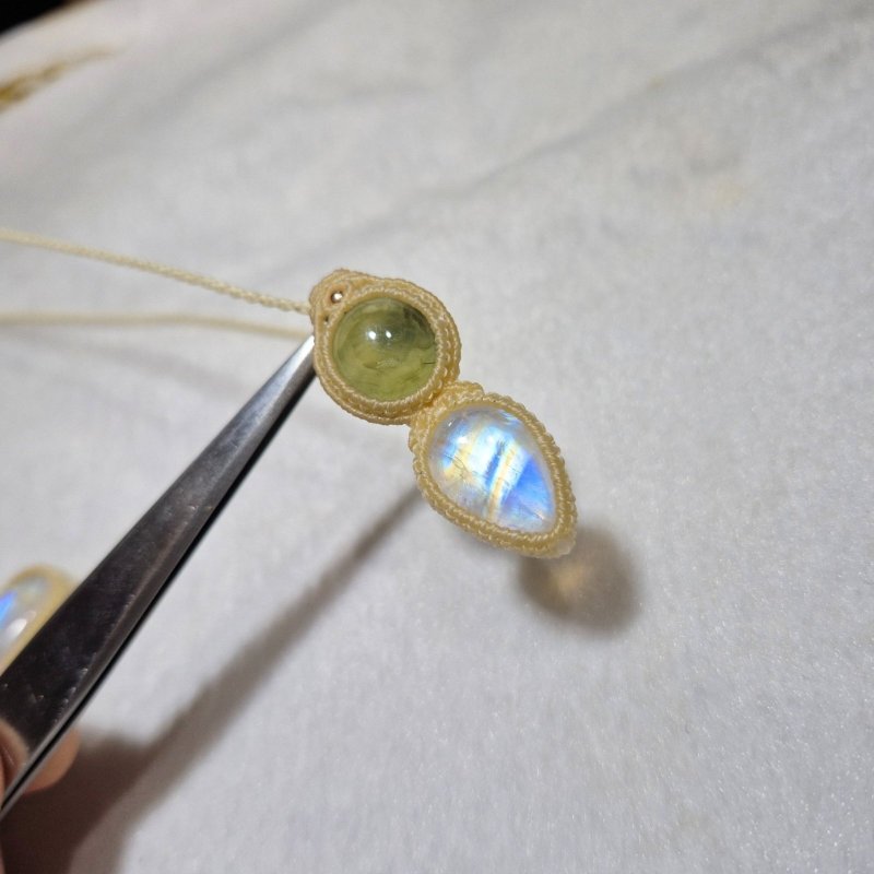 画像6: ☆05/08UP☆ロイヤルムーンストーン×プレナイト：素敵な組み合わせ：最高品質のムーンストーン：セレスティアル・ハート（Celestial Heart） (6)