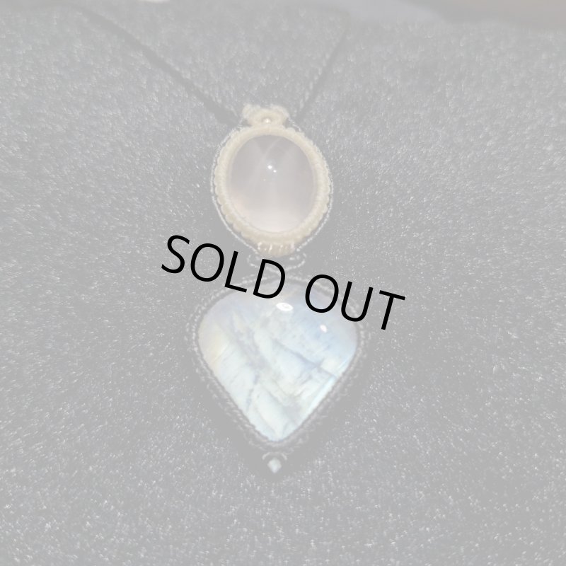 画像7: ☆05/08UP☆ロイヤルムーンストーン×スターローズクォーツ：素敵な組み合わせ：最高品質のムーンストーン：星降る宵の約束 (7)