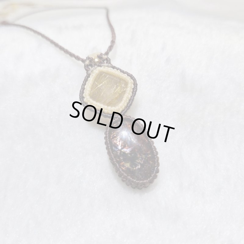 画像4: ☆05/08UP☆ゴールドルチル×レッドルチルクォーツ：最高品質の2点を豪華にふんだんに使いました：金運のエネルギーをあなたに：天の舞踏（てんのぶとう） (4)