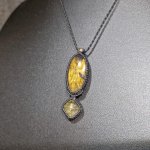 画像6: ☆05/08UP☆ゴールドルチル×ゴールドルチルクォーツ：最高品質の2点を豪華にふんだんに使いました：金運のエネルギーをあなたに：月光の導（げっこうのみちびき） (6)
