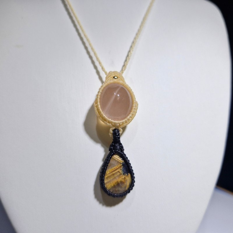 画像5: ☆05/08UP☆ゴールドルチル×スターローズクォーツ：最高品質の2点を豪華にふんだんに使いました：金運のエネルギーをあなたに：ソラノカケラ (5)