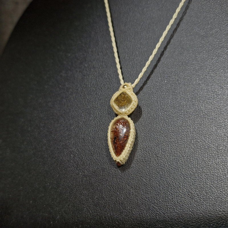 画像6: ☆05/08UP☆ゴールドルチル×レッドルチルクォーツ：最高品質の2点を豪華にふんだんに使いました：金運のエネルギーをあなたに：金の羅針盤 (6)