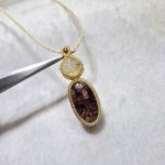画像4: ☆05/08UP☆ゴールドルチル×レッドルチルクォーツ：最高品質の2点を豪華にふんだんに使いました：金運のエネルギーをあなたに：星暦の鍵（せいれきのかぎ） (4)