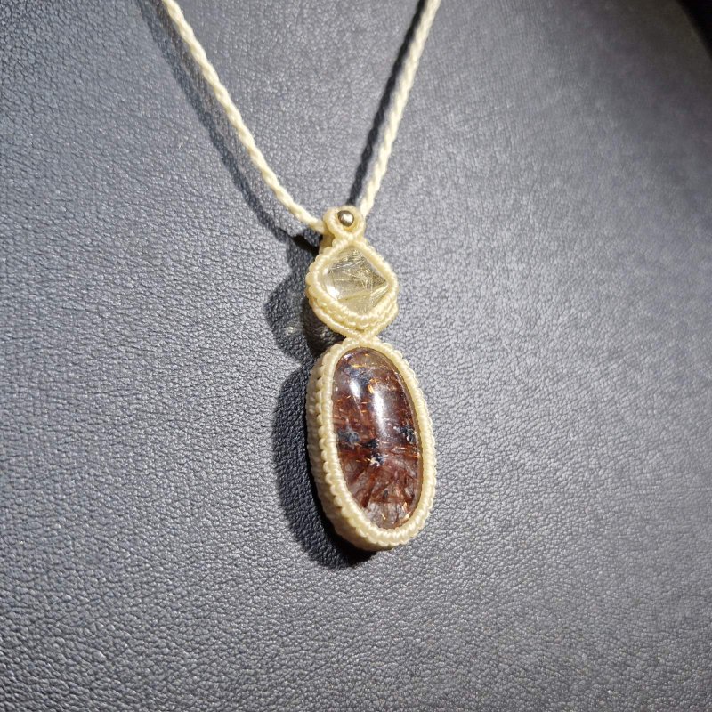 画像6: ☆05/08UP☆ゴールドルチル×レッドルチルクォーツ：最高品質の2点を豪華にふんだんに使いました：金運のエネルギーをあなたに：星暦の鍵（せいれきのかぎ） (6)